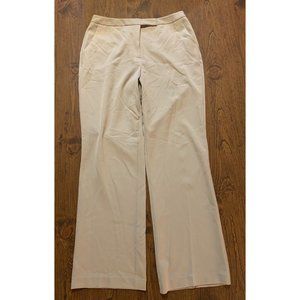 Womens Stone Khaki EAST 5TH Flat Front Dress Pants Size 10 GUC